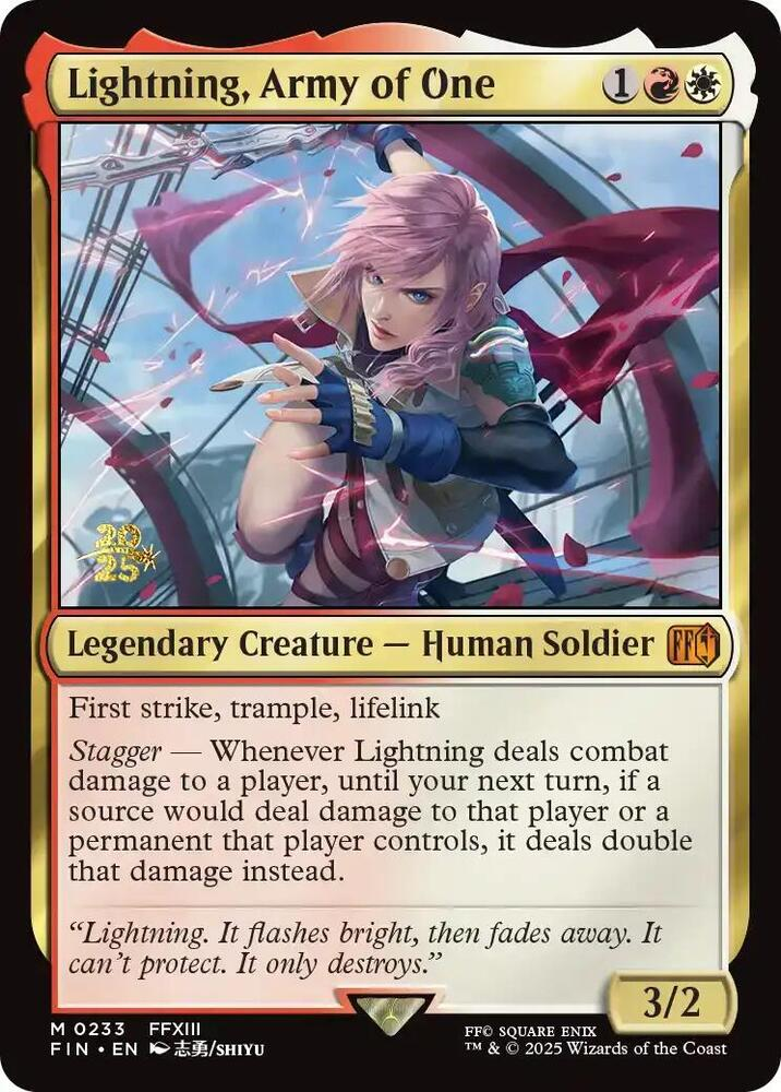 Lightning, Army of One